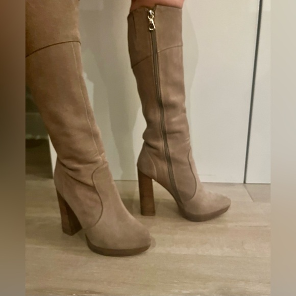 BCBG Suede Boots - Beige/Tan - Picture 3 of 6